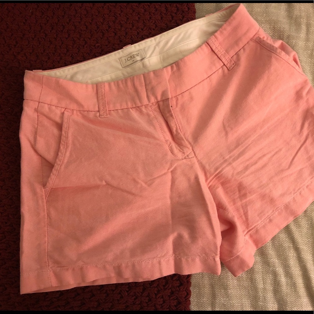 3” linen shorts